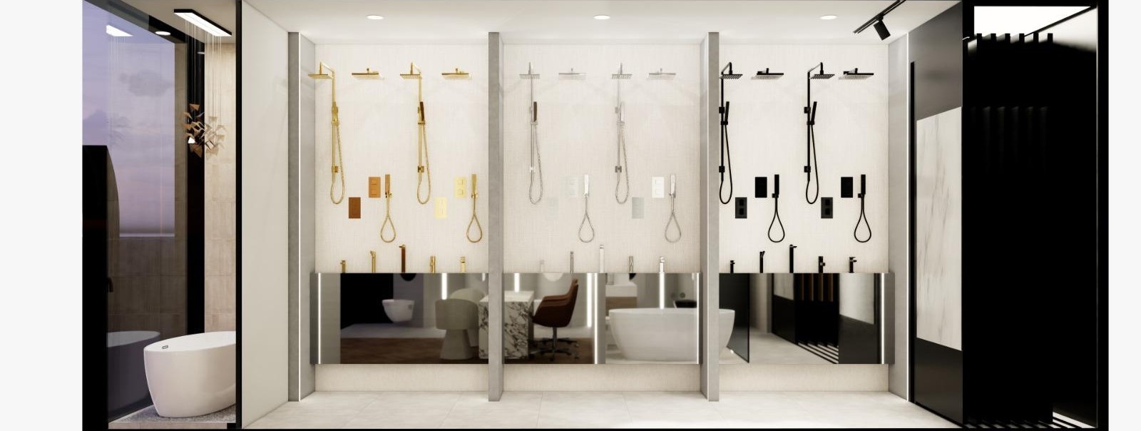 maah showroom mixers display
