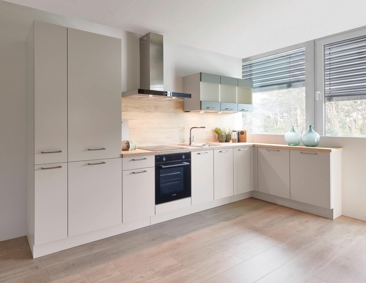 Stone Grey & Sage Two-Tone Kitchen