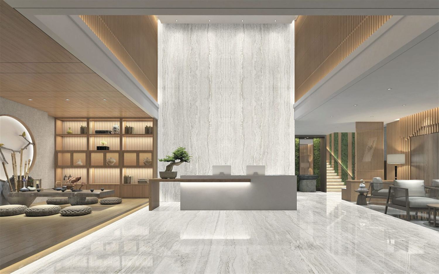 Travertino White, view 1 of 3