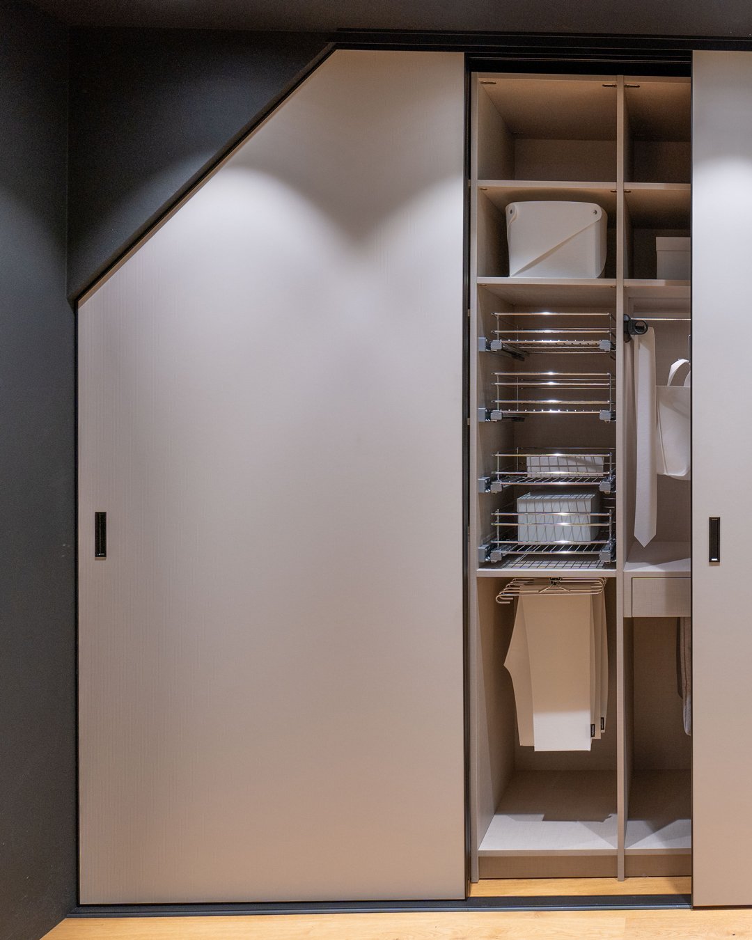 Sloped-Ceiling Fitted Wardrobe